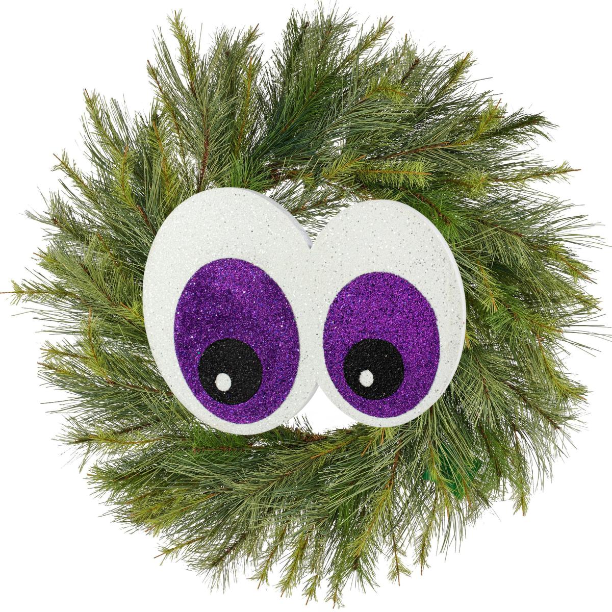 Shop For 14" Glitter Eyeballs Ornament Hanger: Purple