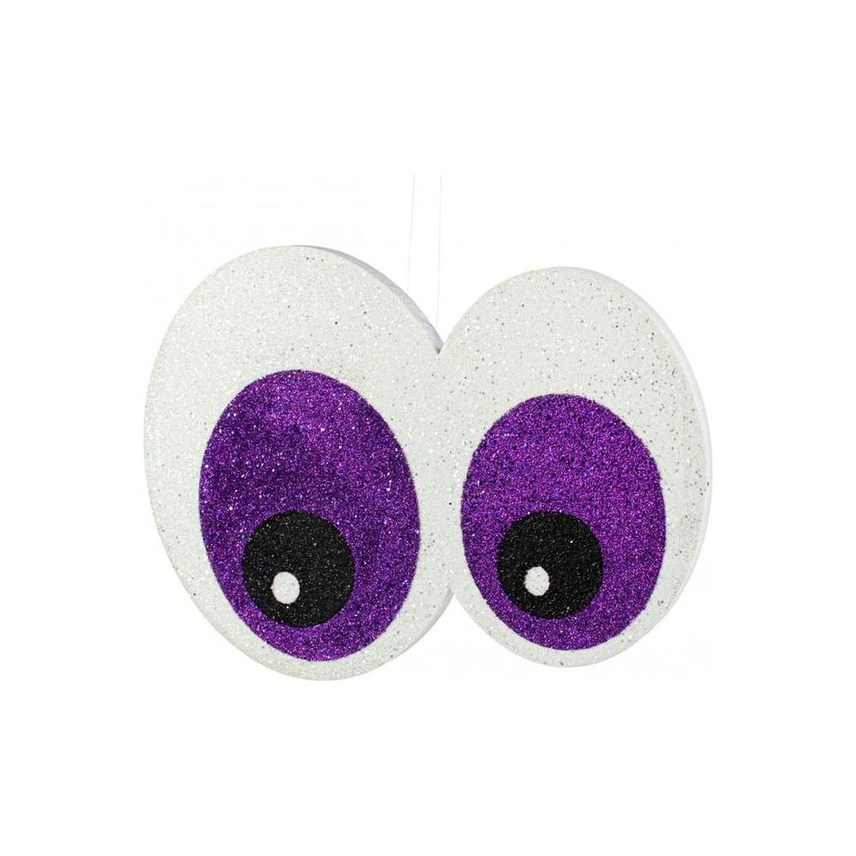 Shop For 14" Glitter Eyeballs Ornament Hanger: Purple at Michelle's aDOORable Creations
