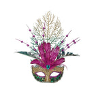 Shop For 14" Glitter Feather Mardi Gras Mask Ornament at Michelle's aDOORable Creations
