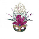 Shop For 14" Glitter Feather Mardi Gras Mask Ornament at Michelle's aDOORable Creations
