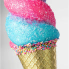 Shop For 14" Swirl Ice Cream Cone Ornament: Pink/Blue