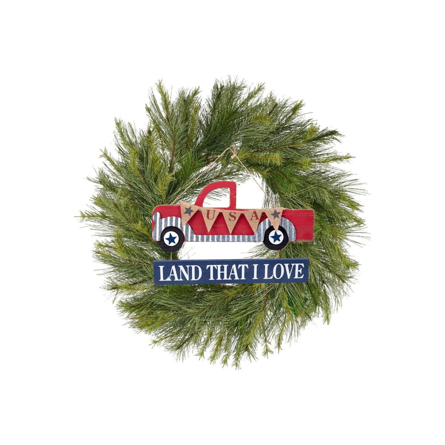 Shop For 14" Wooden Patriotic Truck: Land That I Love