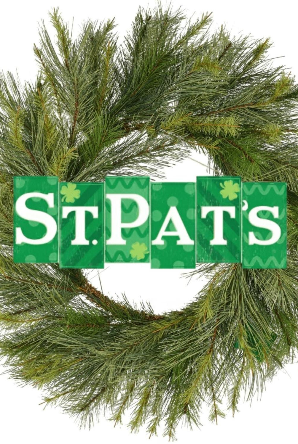 14" Wooden Sign: St. Pat's Blocks