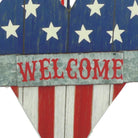 Shop For 14in July Fourth Heart Welcome Sign