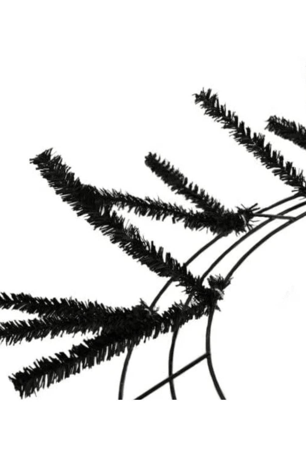 15-24" Pencil Work Wreath Form: Black