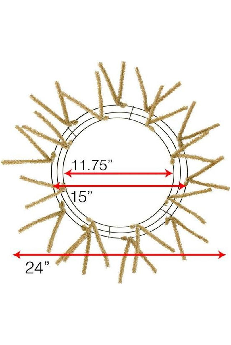 Shop For 15 - 24" Pencil Work Wreath Form: Burlap