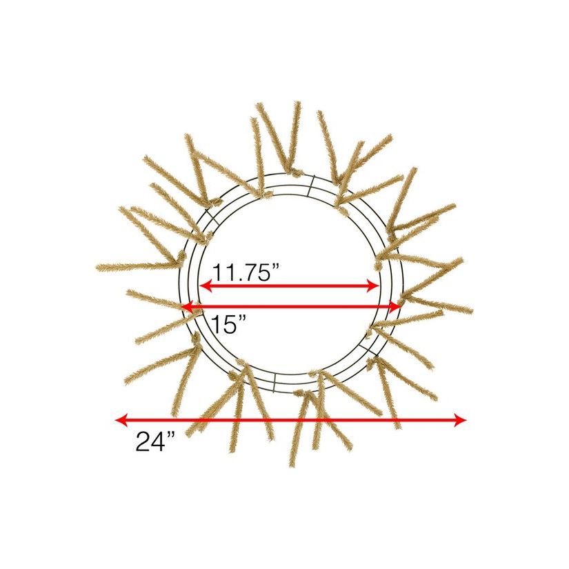 Shop For 15 - 24" Pencil Work Wreath Form: Burlap