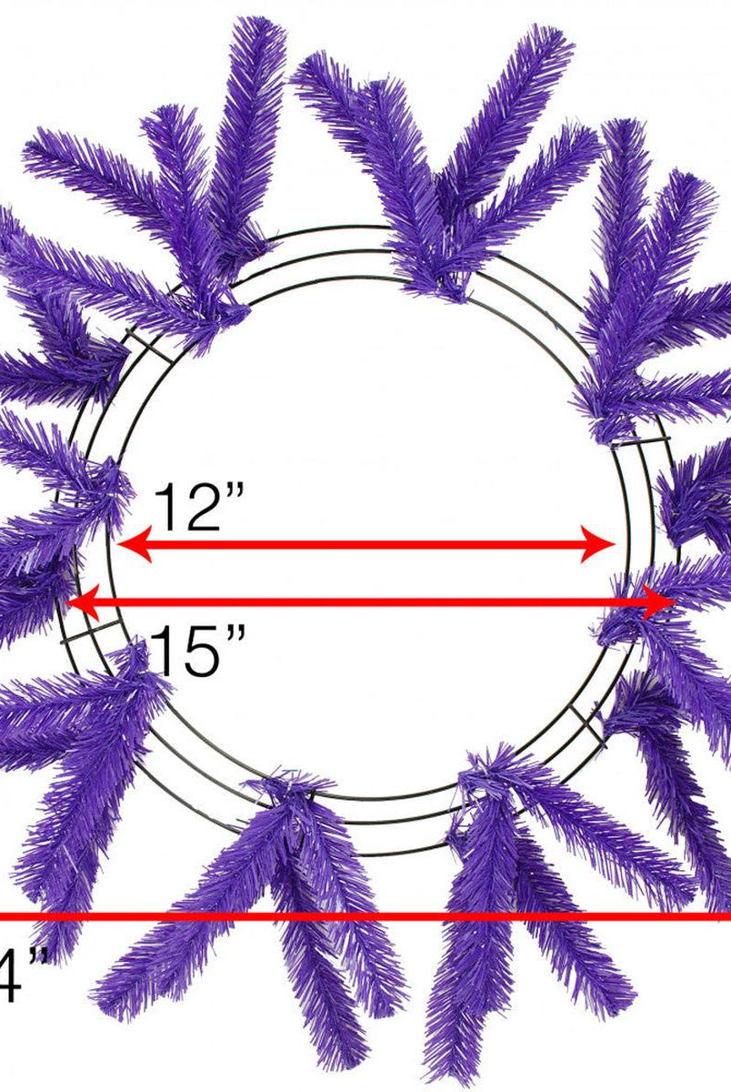 Shop For 15 - 24" Work Wreath Form: Purple
