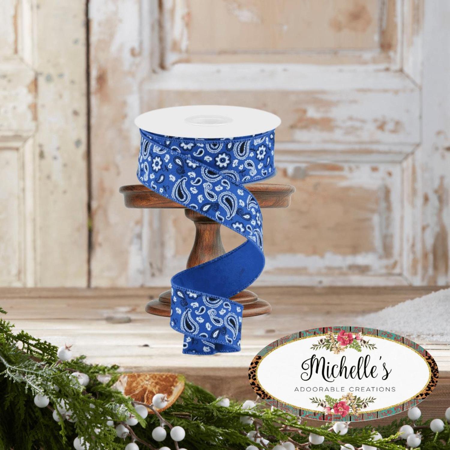 1.5" Bandana Ribbon: Royal Blue (10 Yards)