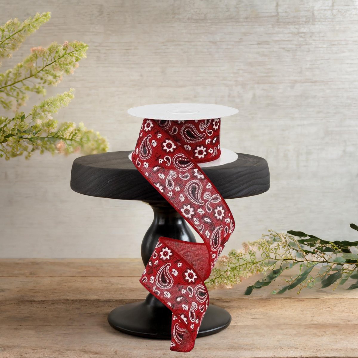 Shop For 1.5" Bandana Royal Ribbon: Red (10 Yards)