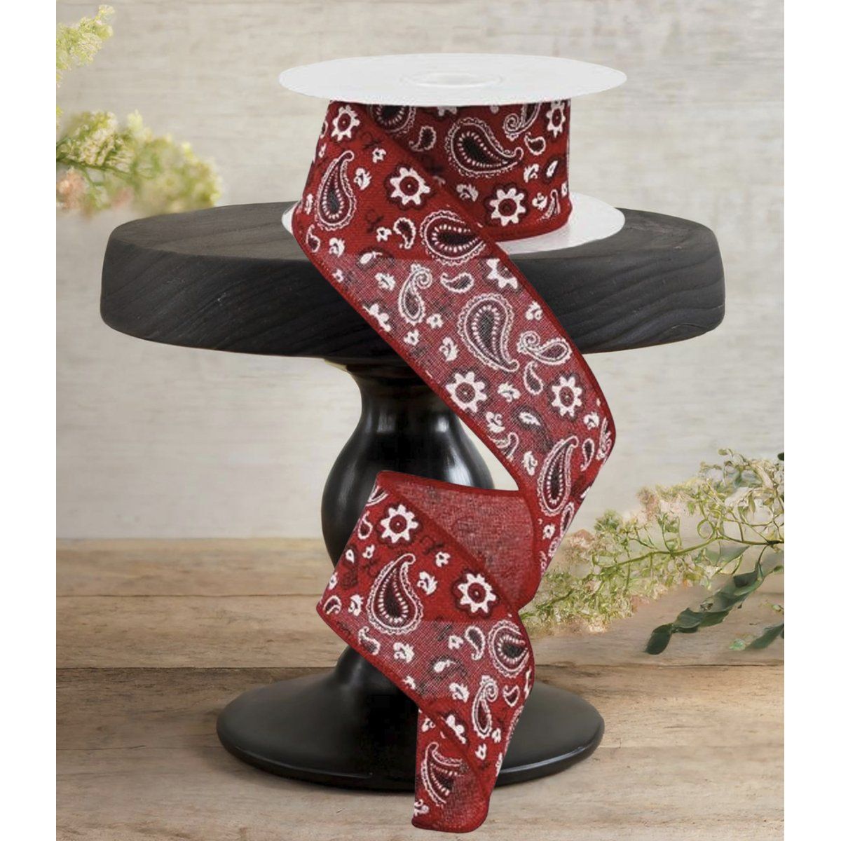 Shop For 1.5" Bandana Royal Ribbon: Red (10 Yards)