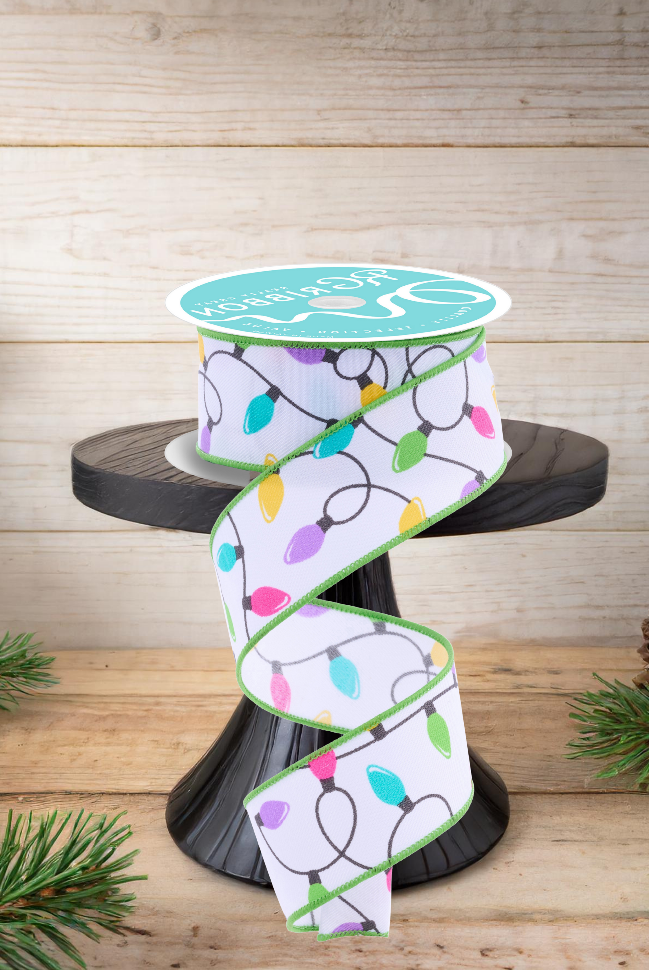 Shop For 1.5" Christmas Lights Ribbon: Pastel (10 Yards)