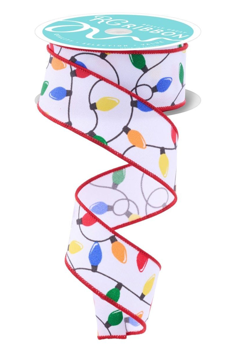 Shop For 1.5" Christmas Lights Ribbon: Primary (10 Yards)
