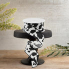 Shop For 1.5" Cowhide Print Ribbon: Black & Ivory (10 Yards)