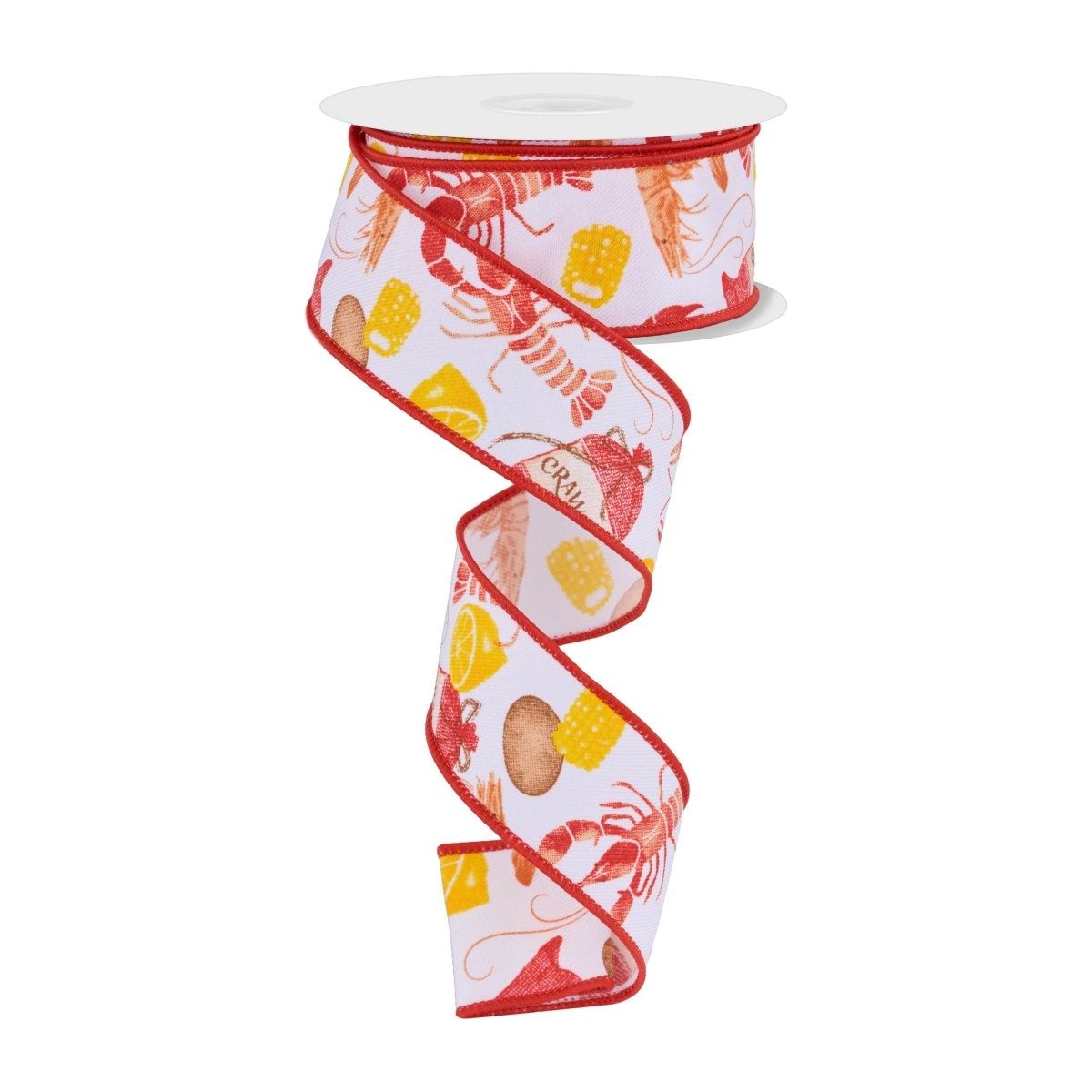 Shop For 1.5" Crawfish Weave Ribbon: White (10 Yards)