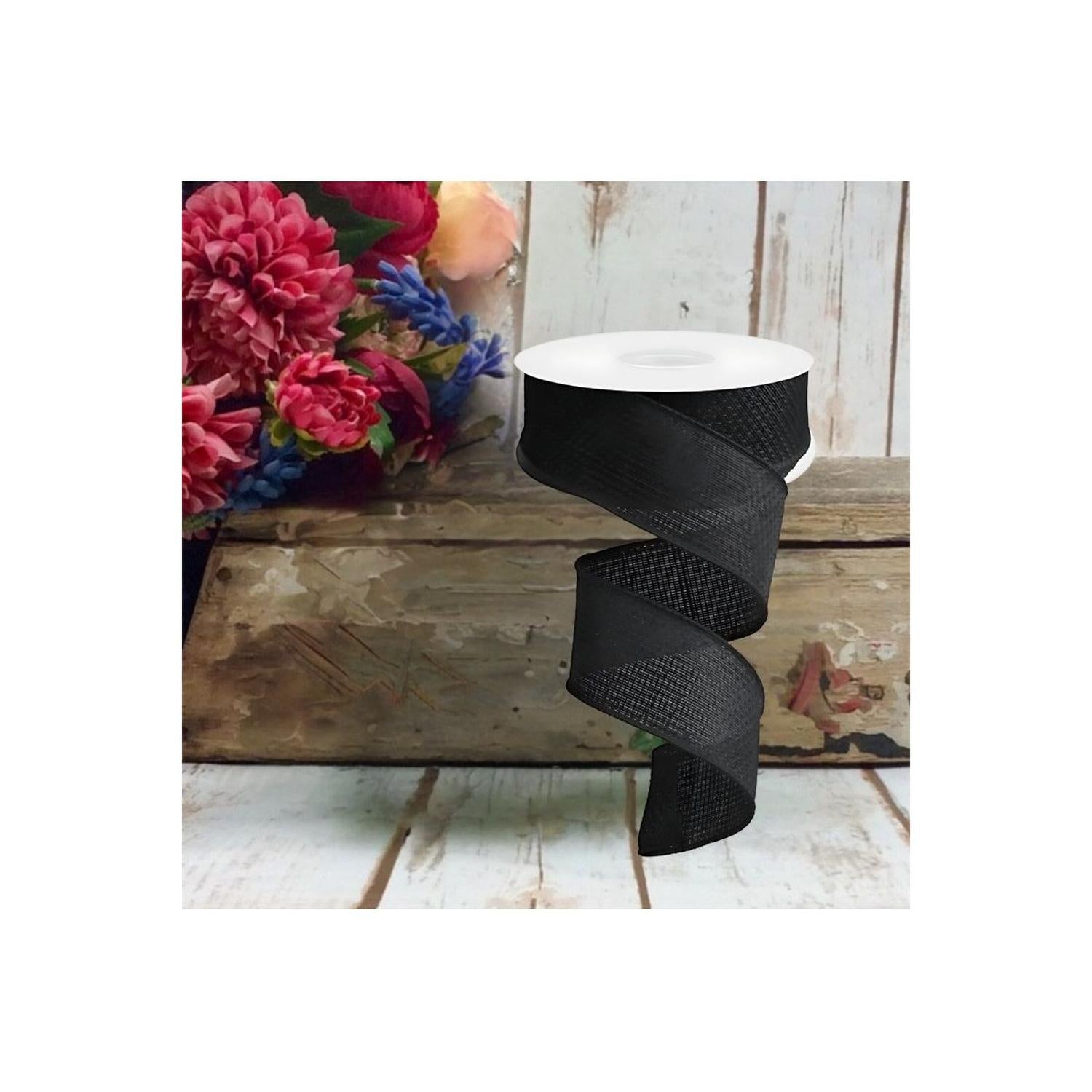 Shop For 1.5" Cross Royal Burlap Ribbon: Black (10 Yards)