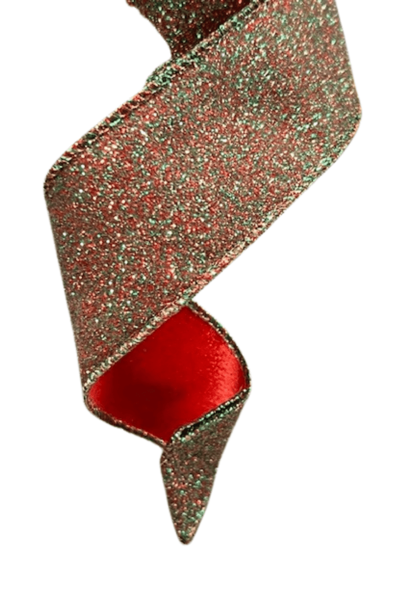 Shop For 1.5" Diamond Dust Ribbon: Ruby Emerald (10 Yards)