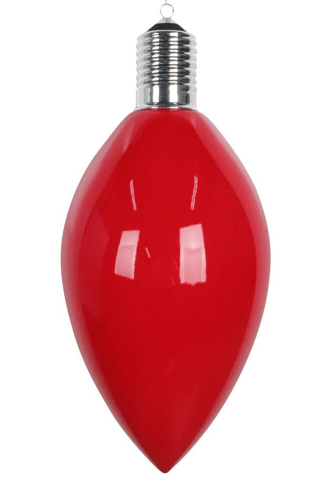 Shop For 15" Enamel C9 Bulb Ornament: Red