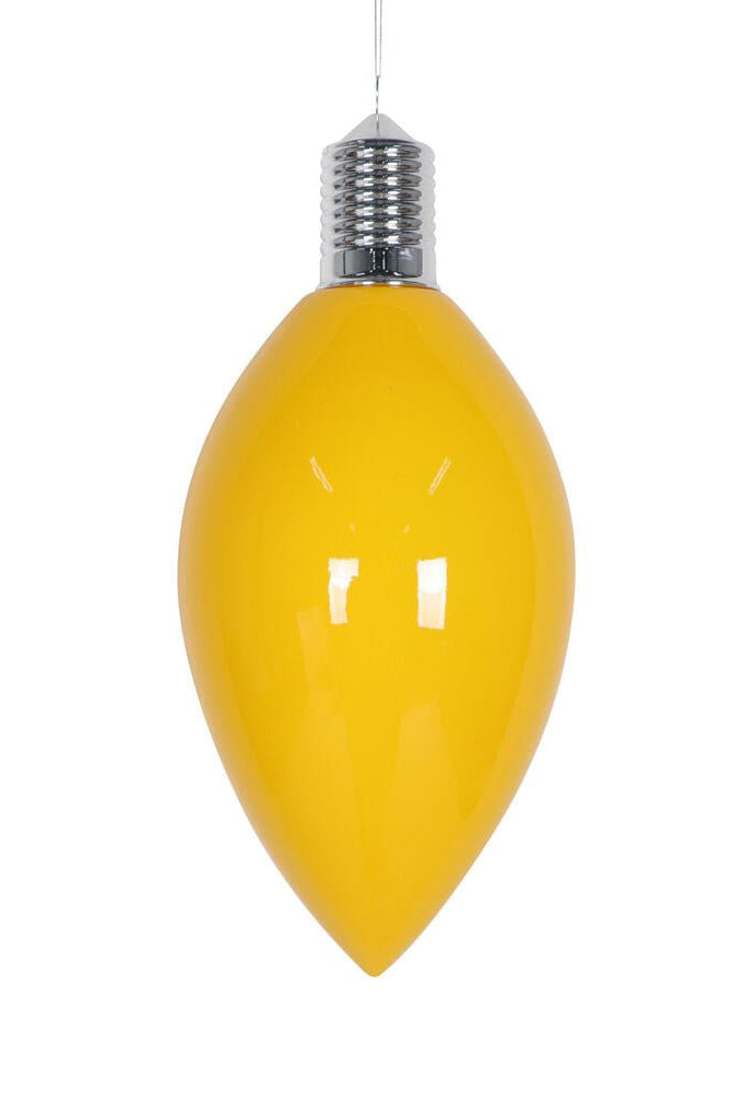 Shop For 15" Enamel C9 Bulb Ornament: Yellow