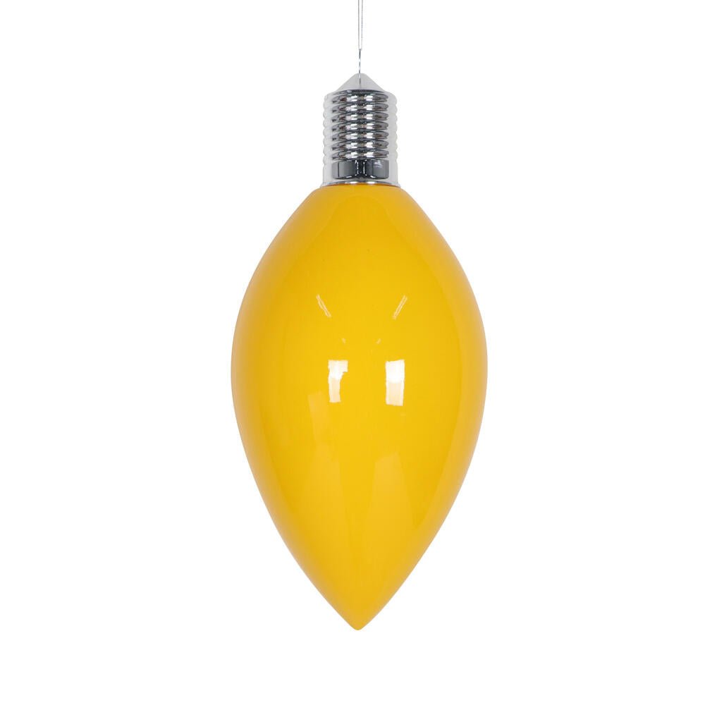 Shop For 15" Enamel C9 Bulb Ornament: Yellow