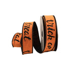 Shop For 1.5" Felt Trick or Treat Ribbon: Orange (10 Yards) at Michelle's aDOORable Creations