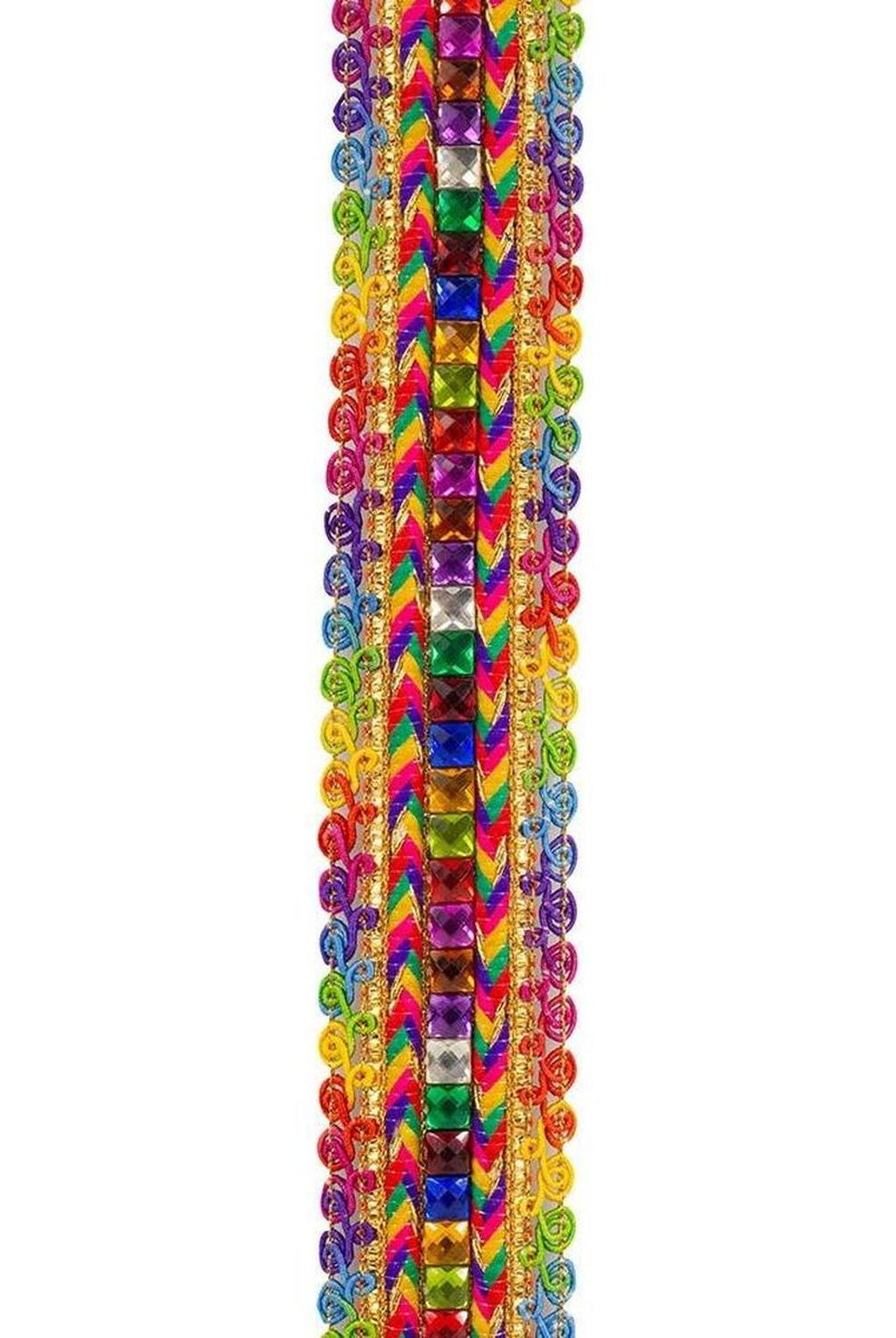 1.5" Festive Jewel Trimming Ribbon: Gold (5 Yards)