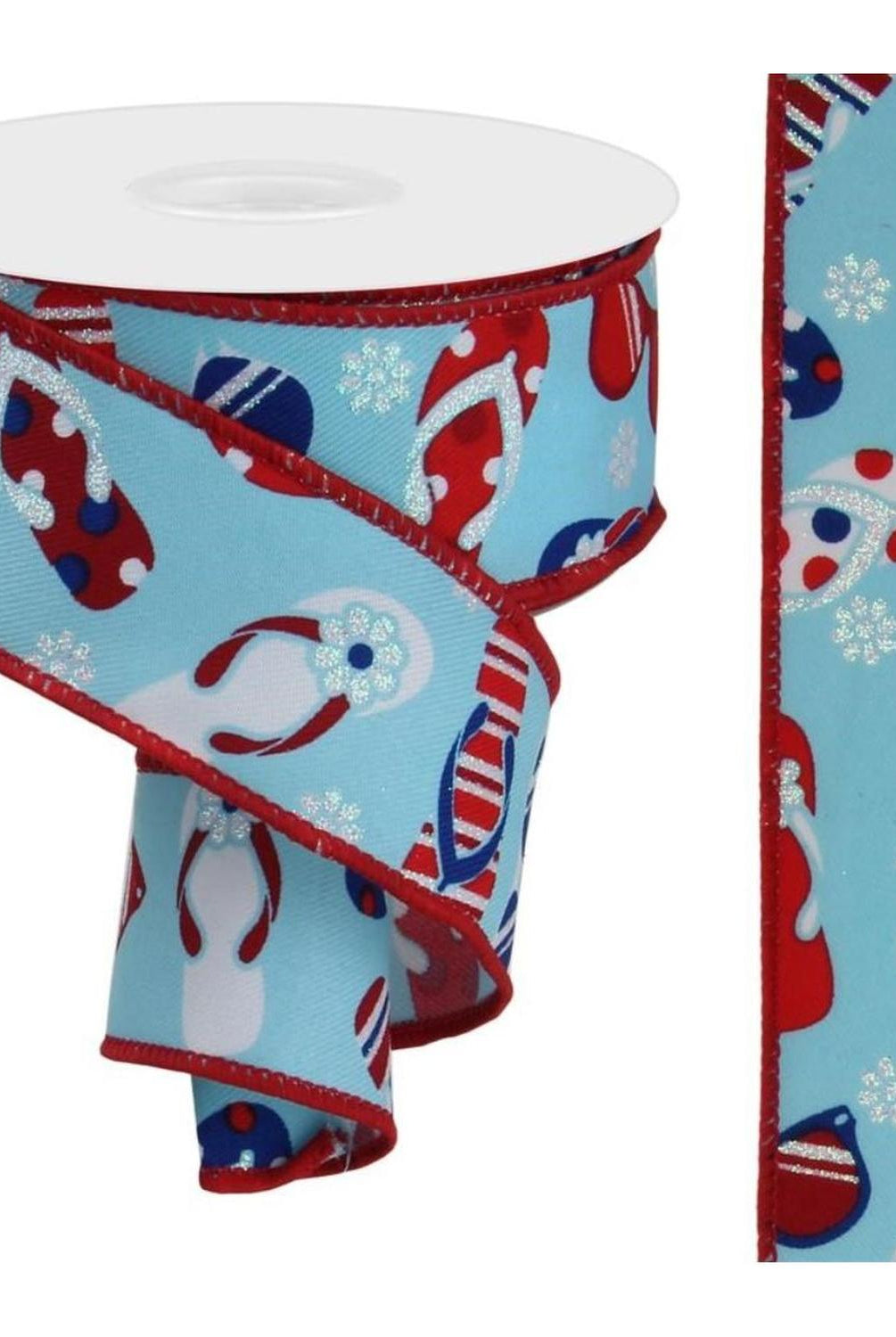 Shop For 1.5" Flip Flop and Sunglasses Ribbon: Light Blue (10 Yard)