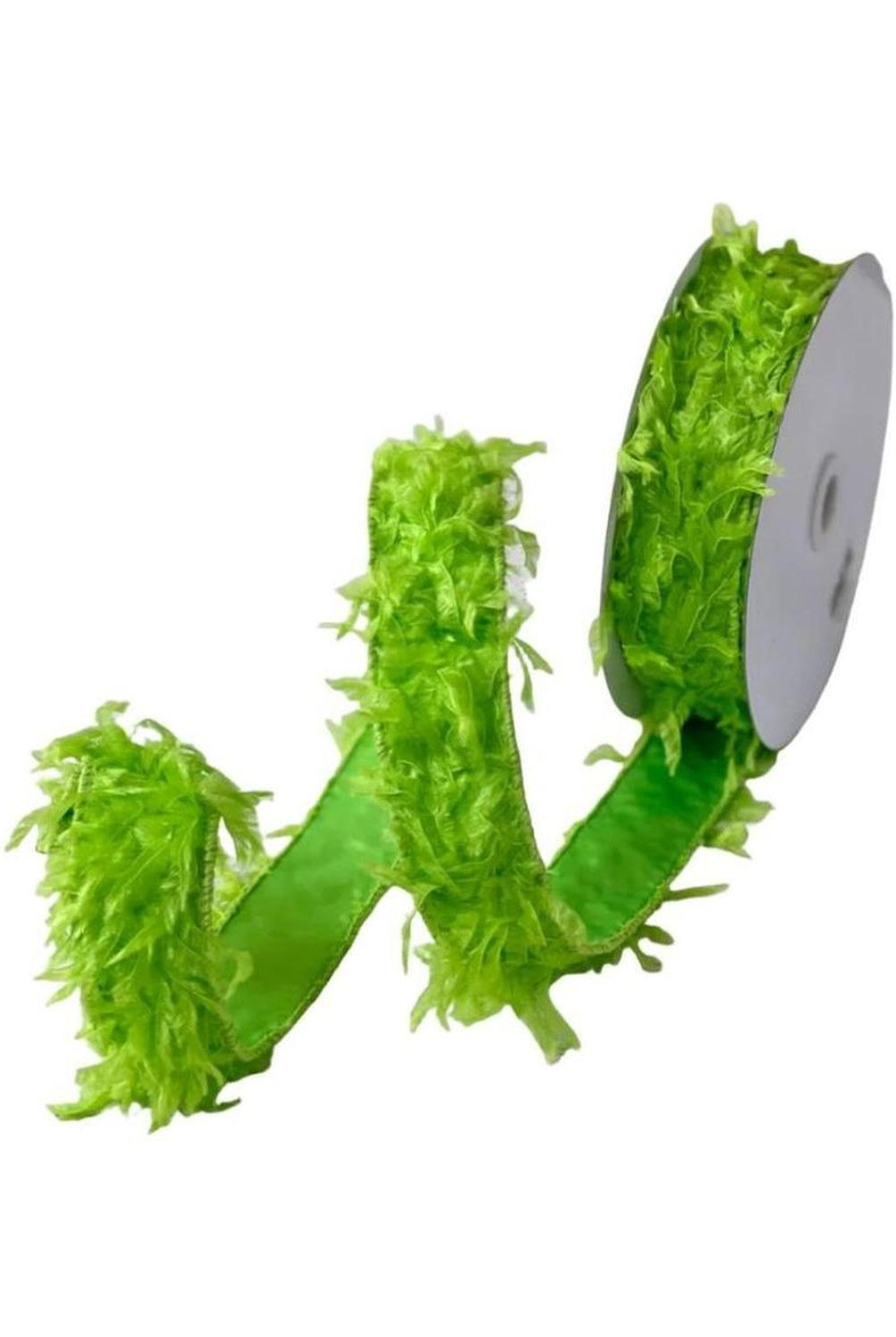 1.5" Furry Ribbon: Lime Green (10 Yards)