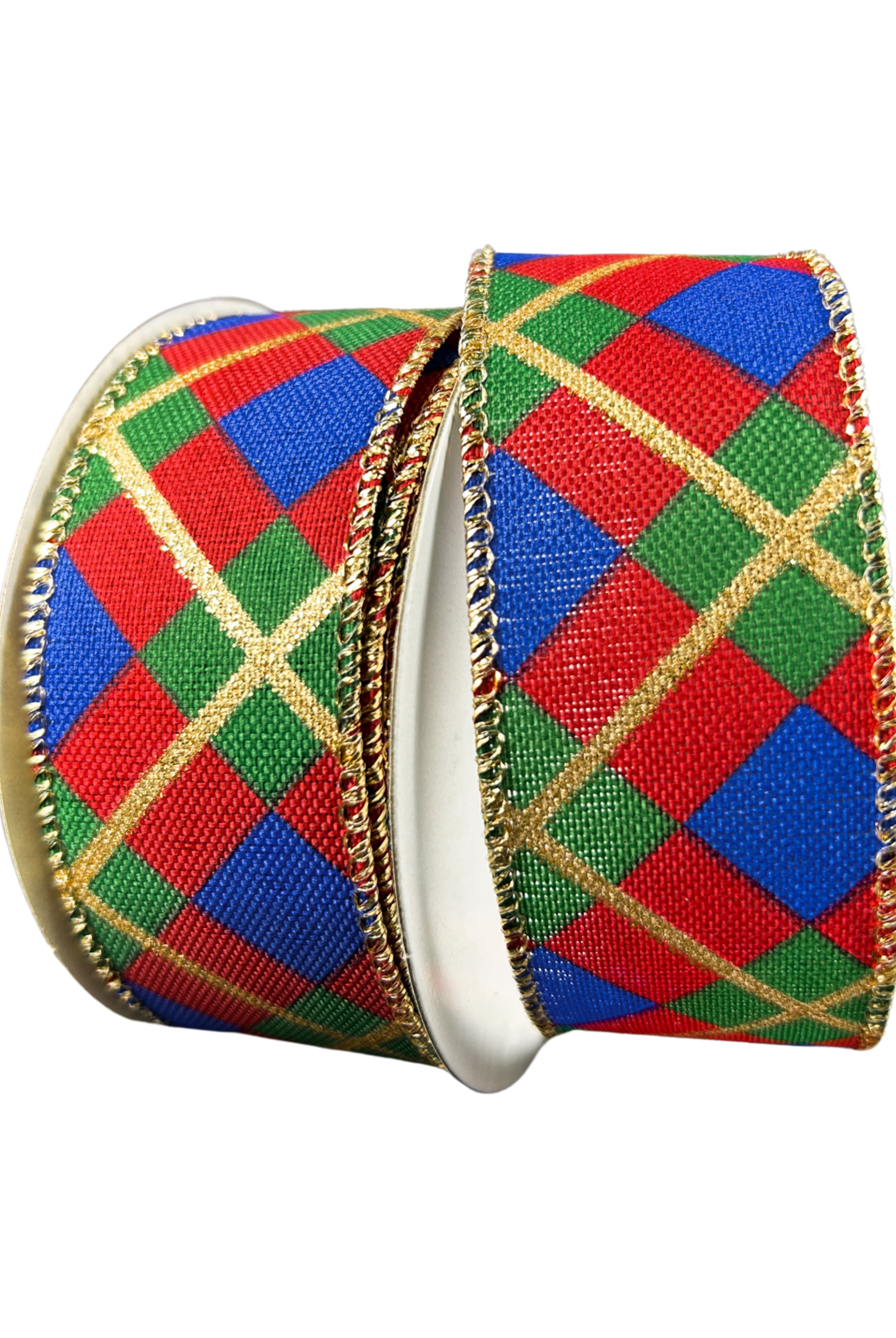 Shop For 1.5" Georgina Christmas Plaid Ribbon: Red, Blue and Green (10 Yards)
