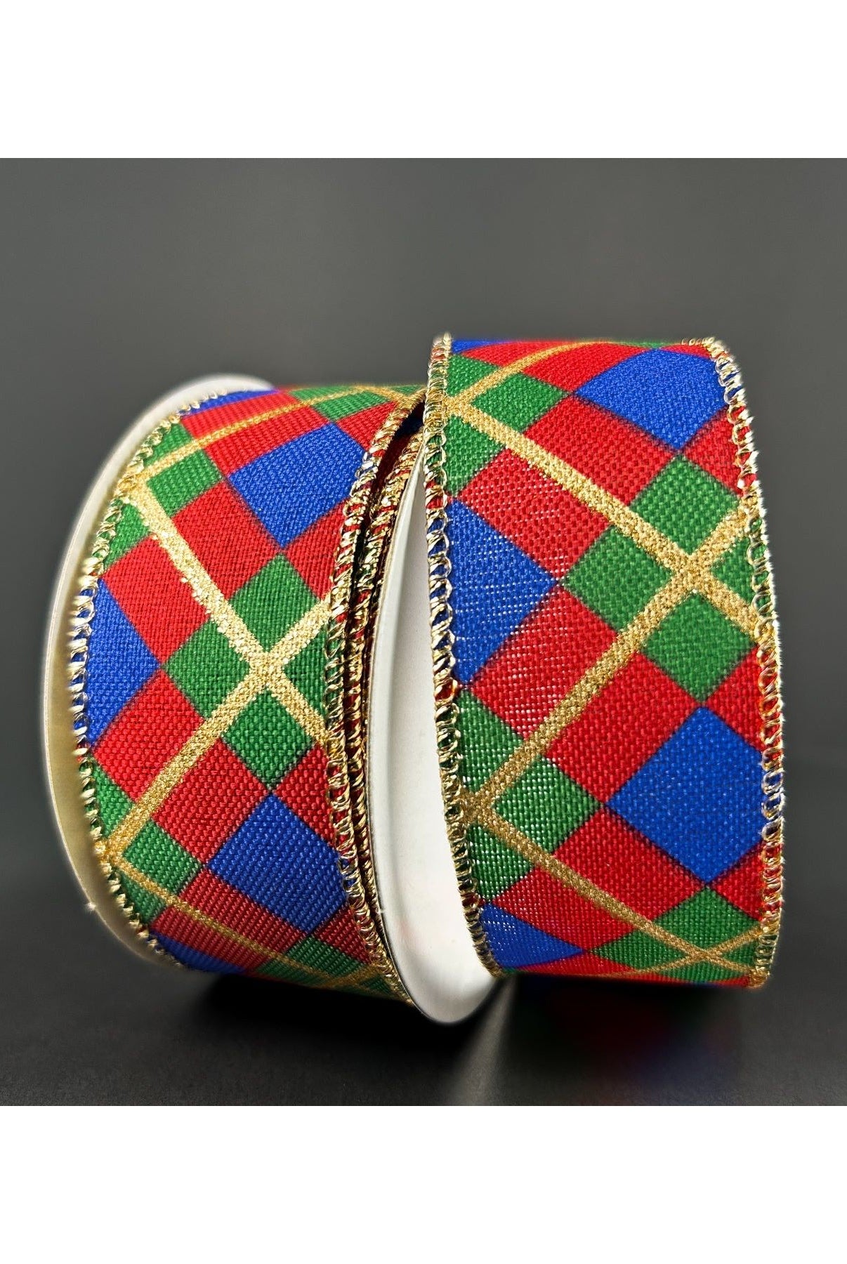Shop For 1.5" Georgina Christmas Plaid Ribbon: Red, Blue and Green (10 Yards)