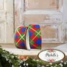 Shop For 1.5" Georgina Christmas Plaid Ribbon: Red, Blue and Green (10 Yards)