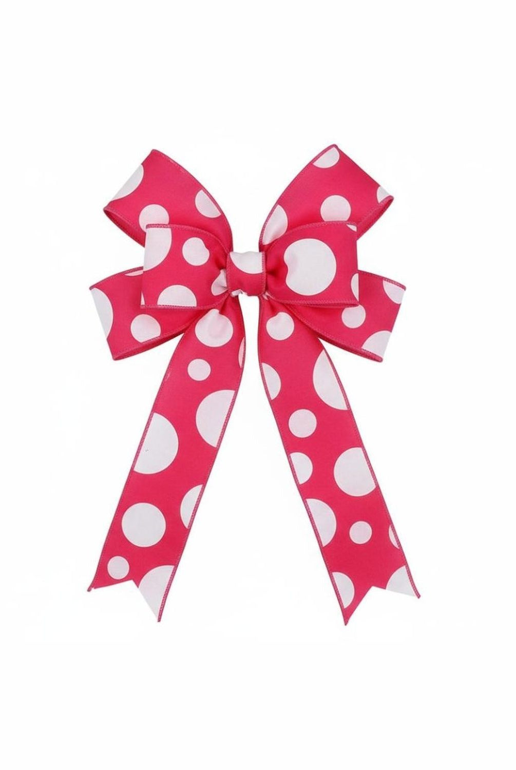Shop For 1.5" Giant Three Size Polka Dot Ribbon: Hot Pink & White (10 Yards)