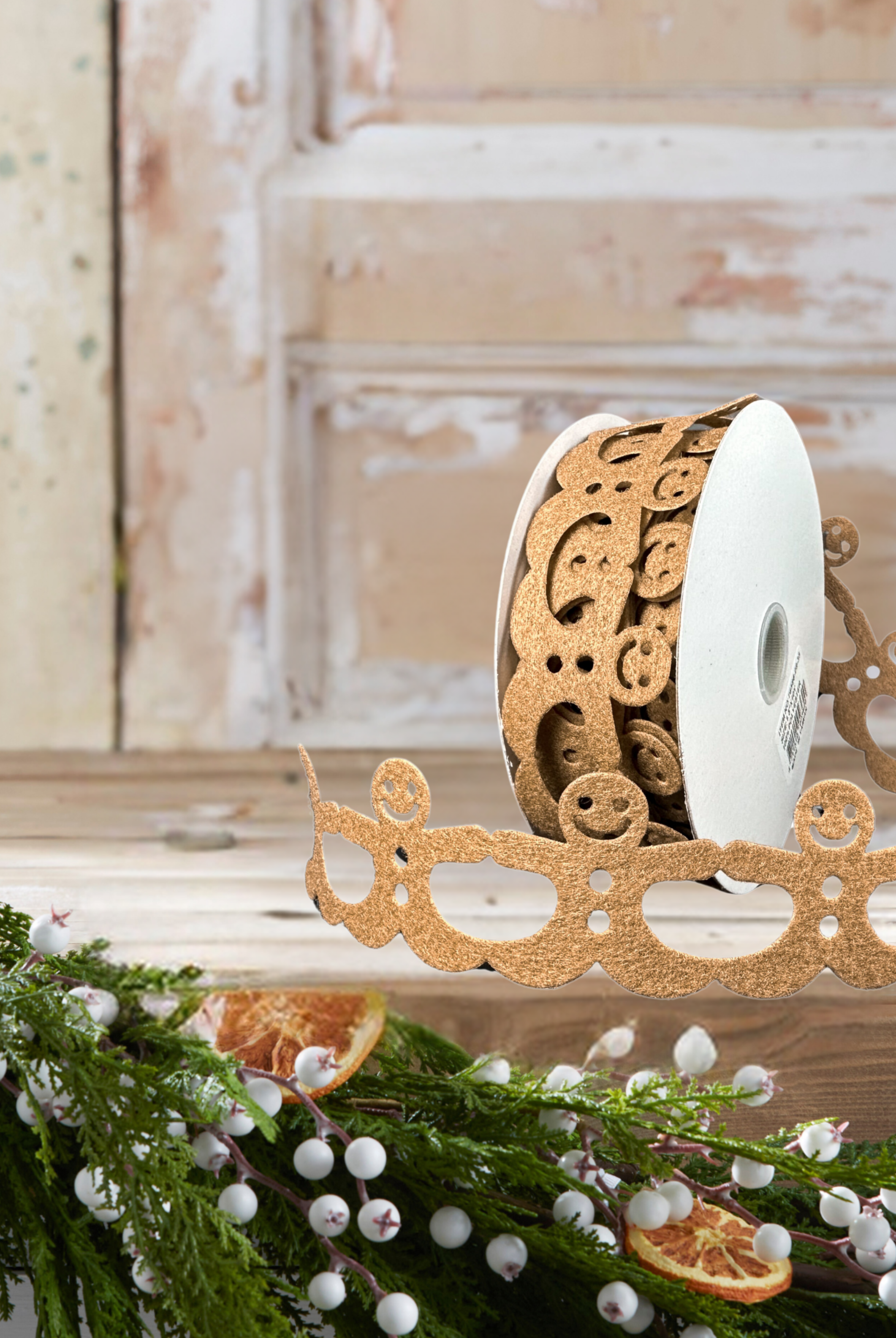 Shop For 1.5" Gingerbread Man Shaped Ribbon: Brown (10 Yards)