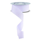 Shop For 1.5" Glitter on Fabric Ribbon: Iridescent White (25 Yards)