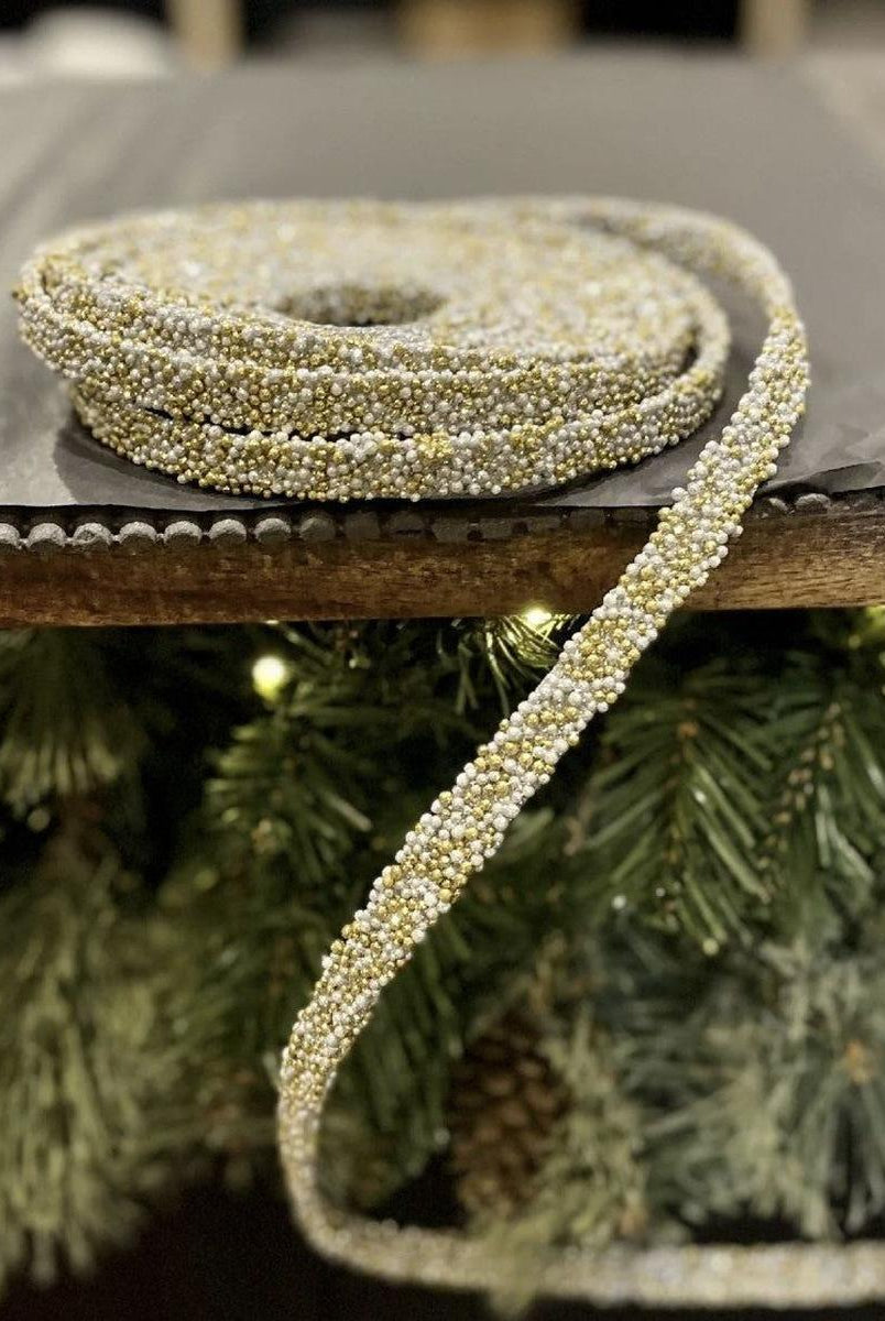 Shop For 15' Gold Beaded Garland