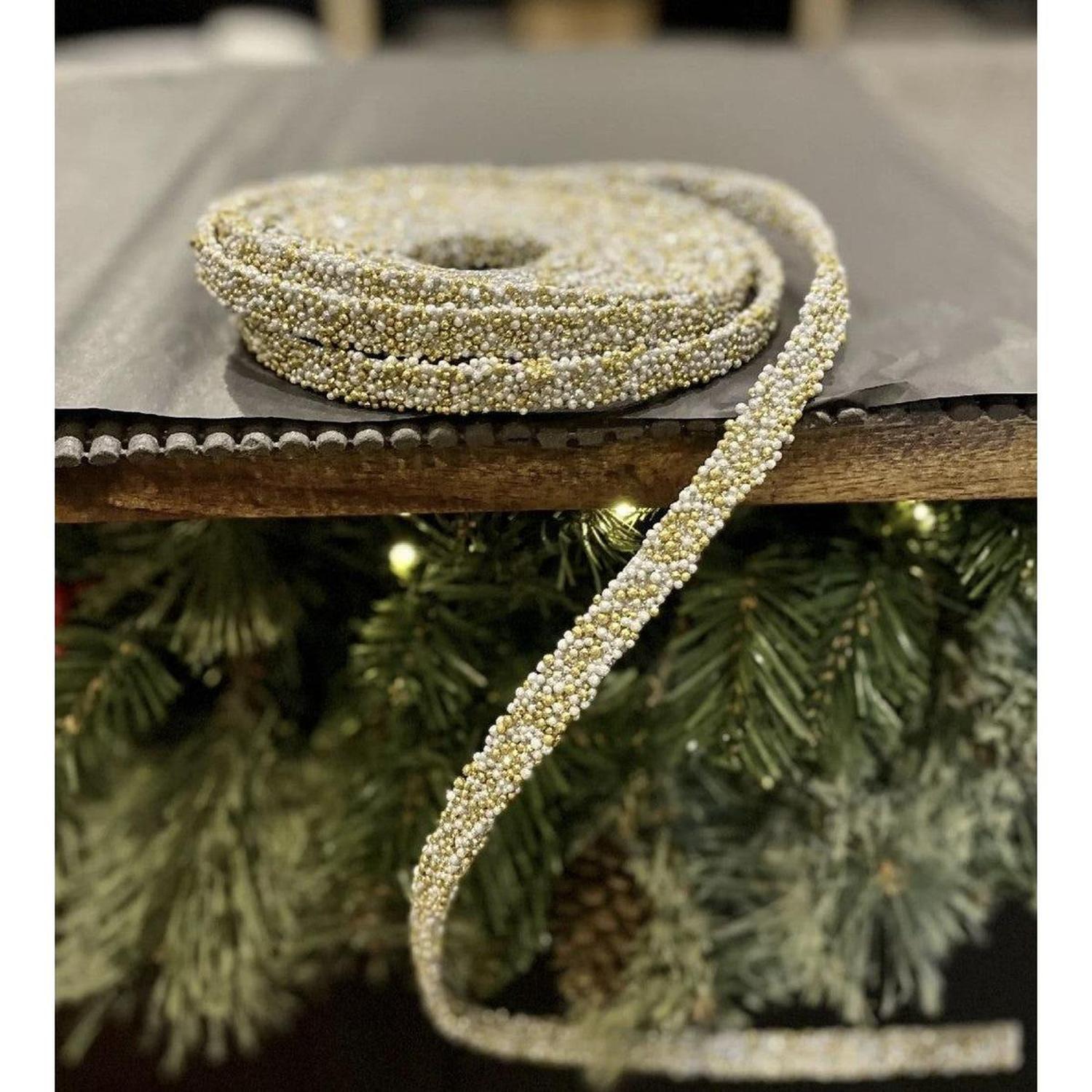 Shop For 15' Gold Beaded Garland