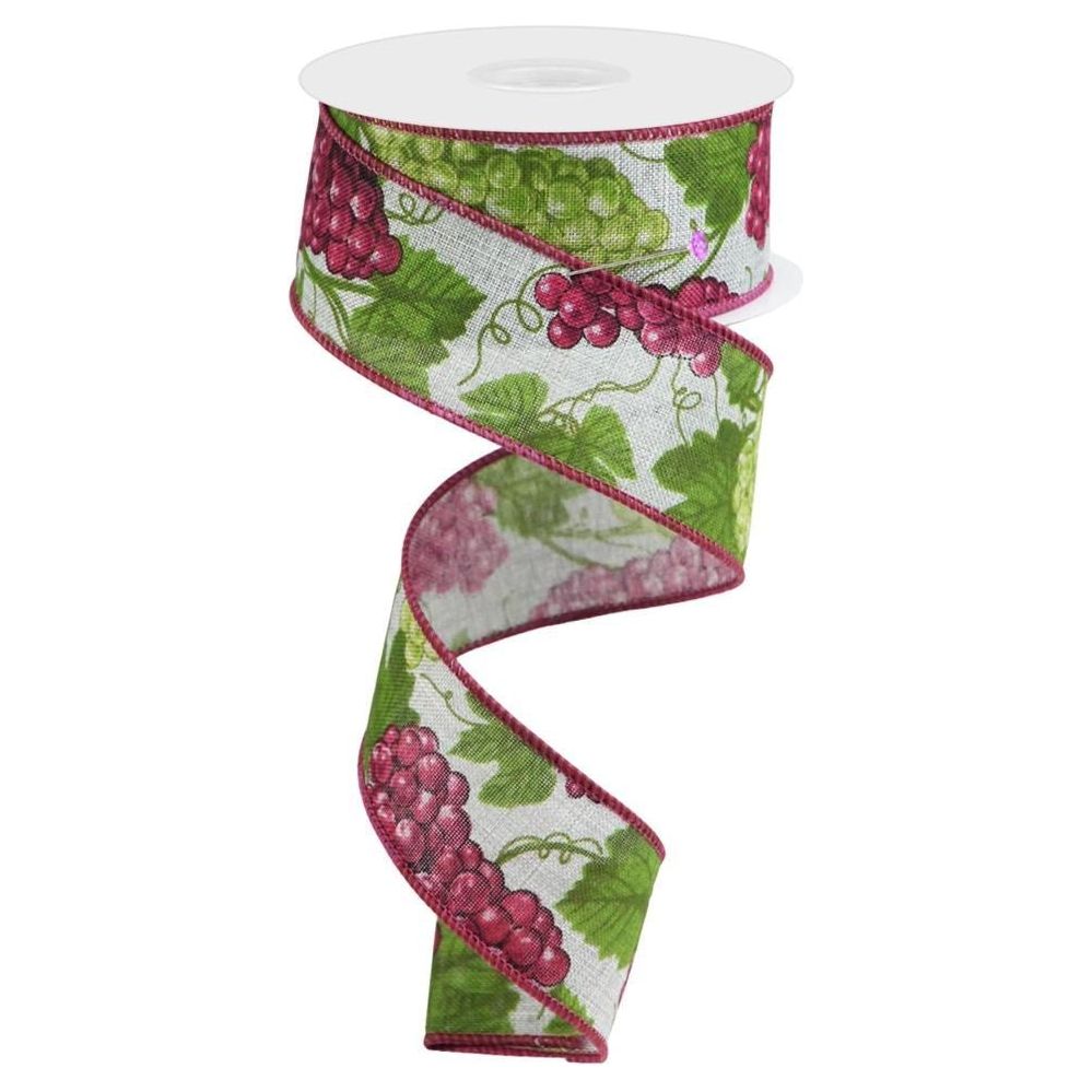 Shop For 1.5" Grapes on Royal: Lt Grey (10 Yards)