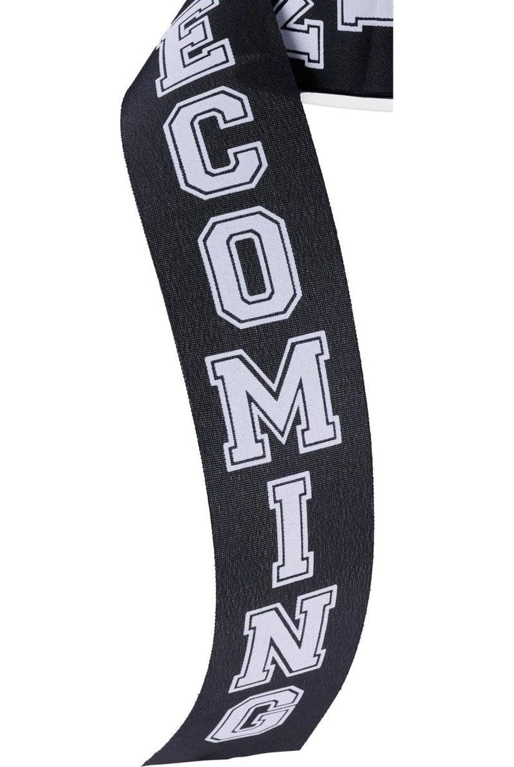 1.5" Homecoming Ribbon: Black/White (100 Feet)