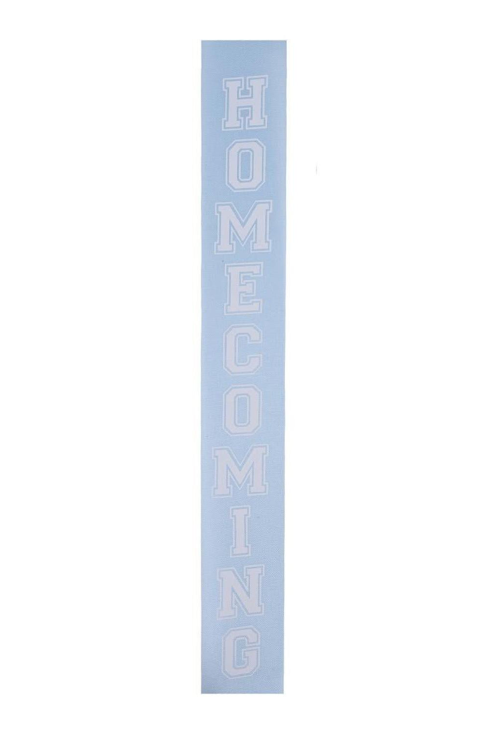 1.5" Homecoming Ribbon: Light Blue/White (100 Feet)