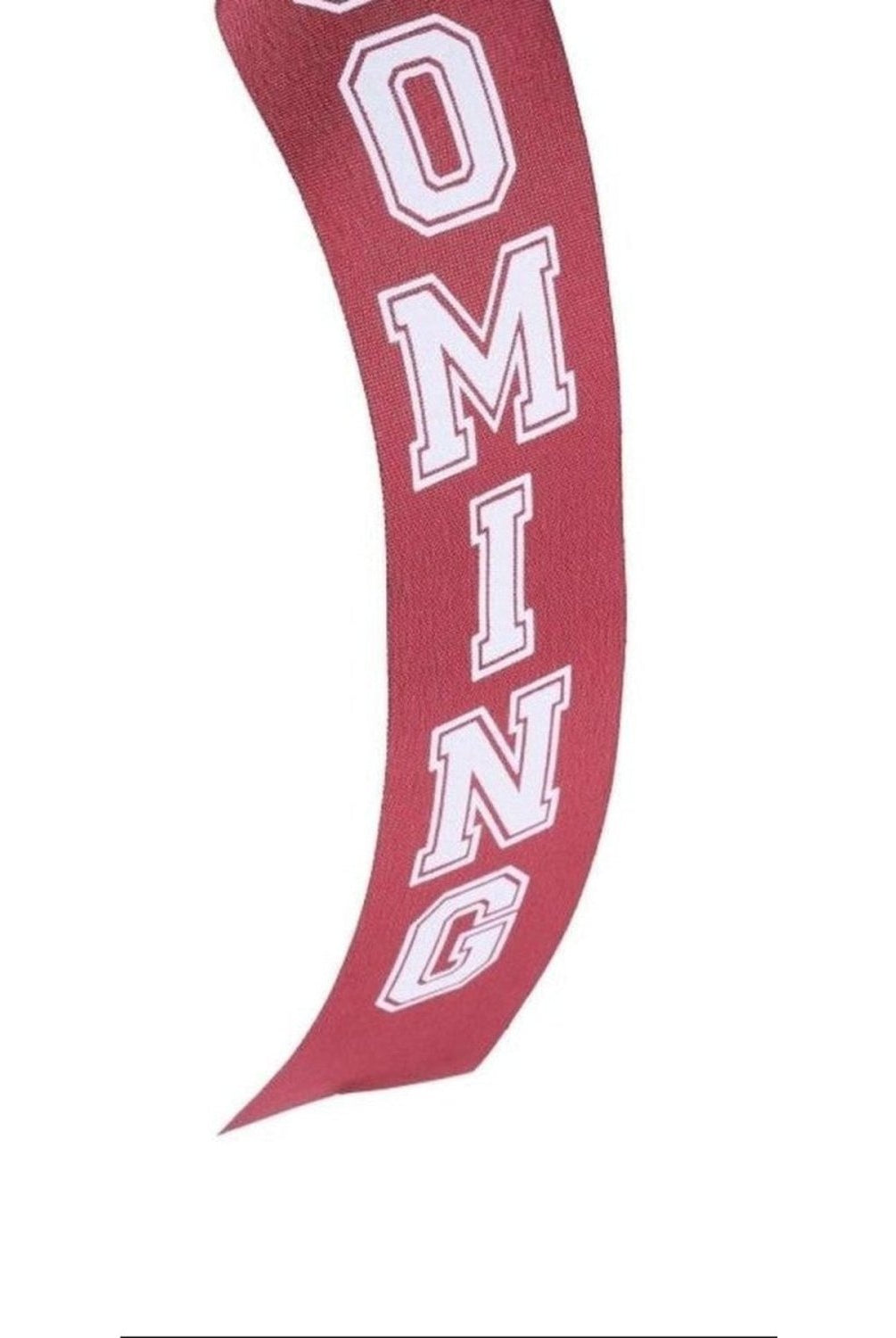 Shop For 1.5" Homecoming Ribbon: Maroon/White (100 Feet)