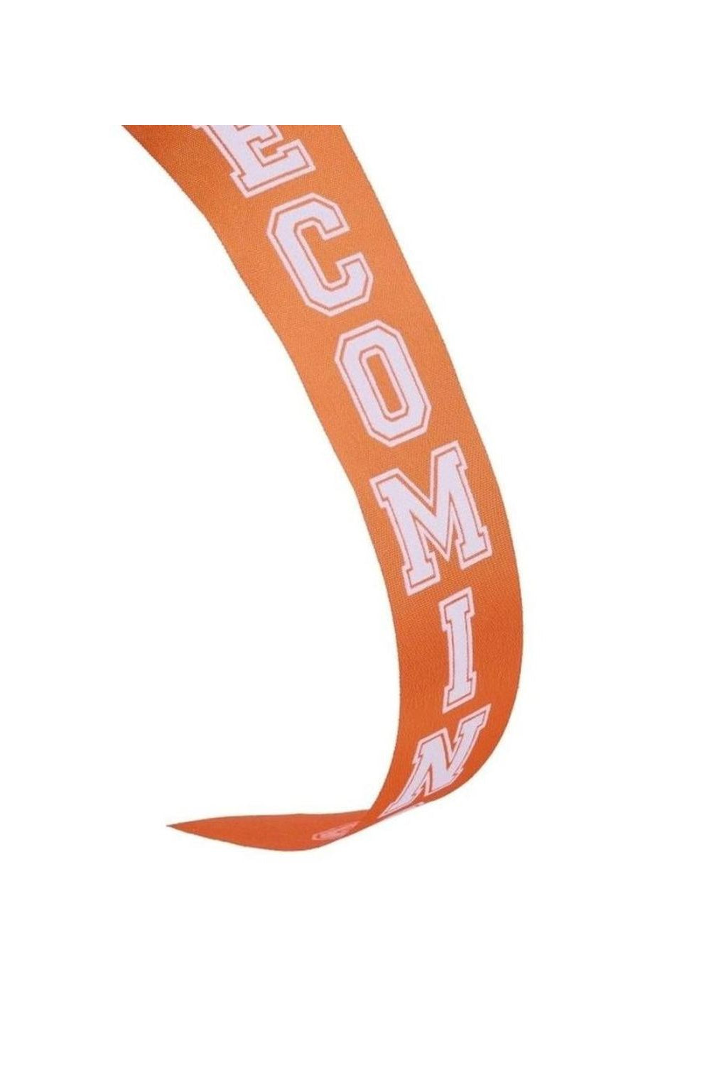 Shop For 1.5" Homecoming Ribbon: Orange/White (100 Feet)