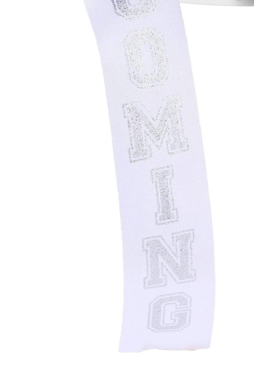 Shop For 1.5" Homecoming Ribbon: White/Silver (100 Feet)