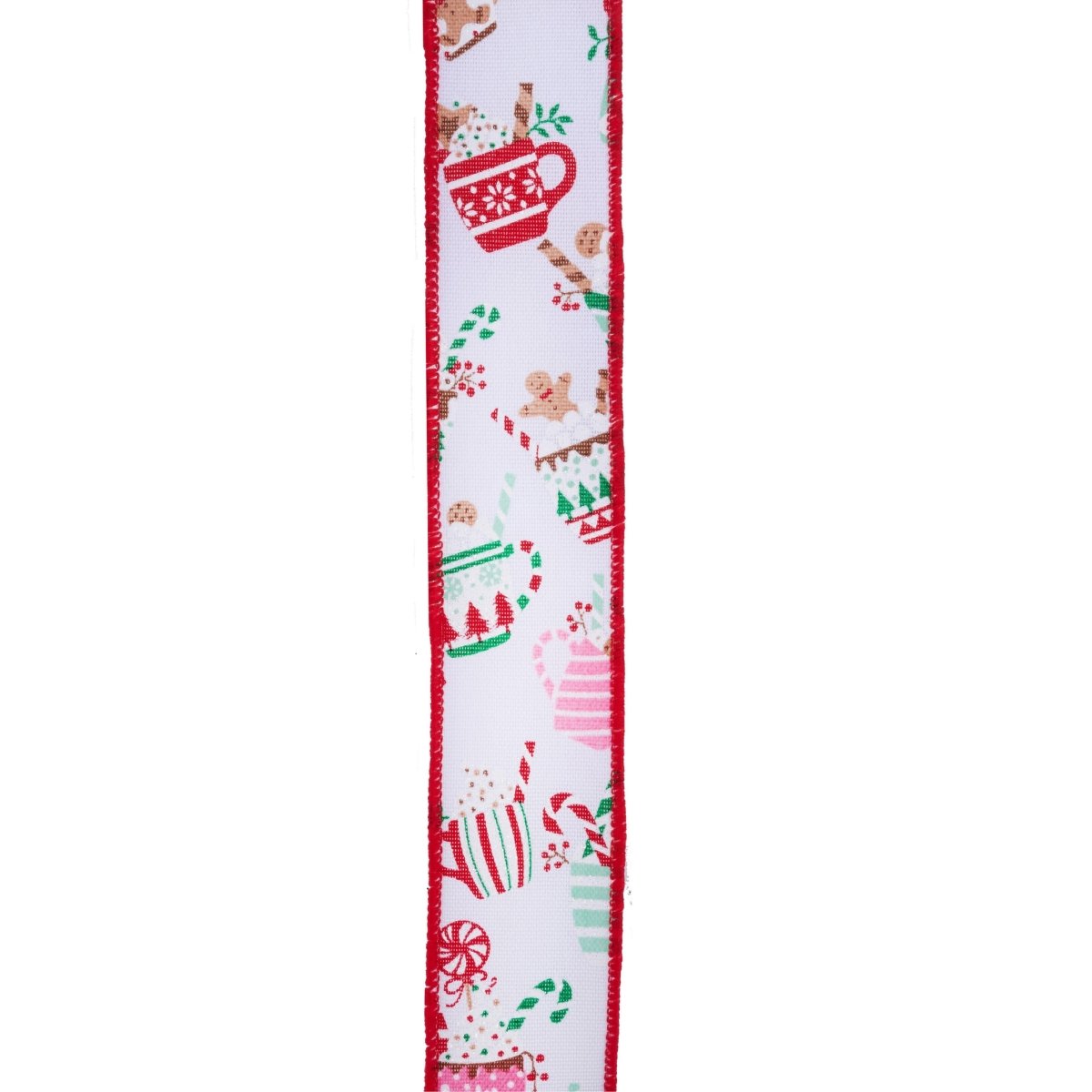 Shop For 1.5" Hot Cocoa Mugs Ribbon: White (10 Yards)