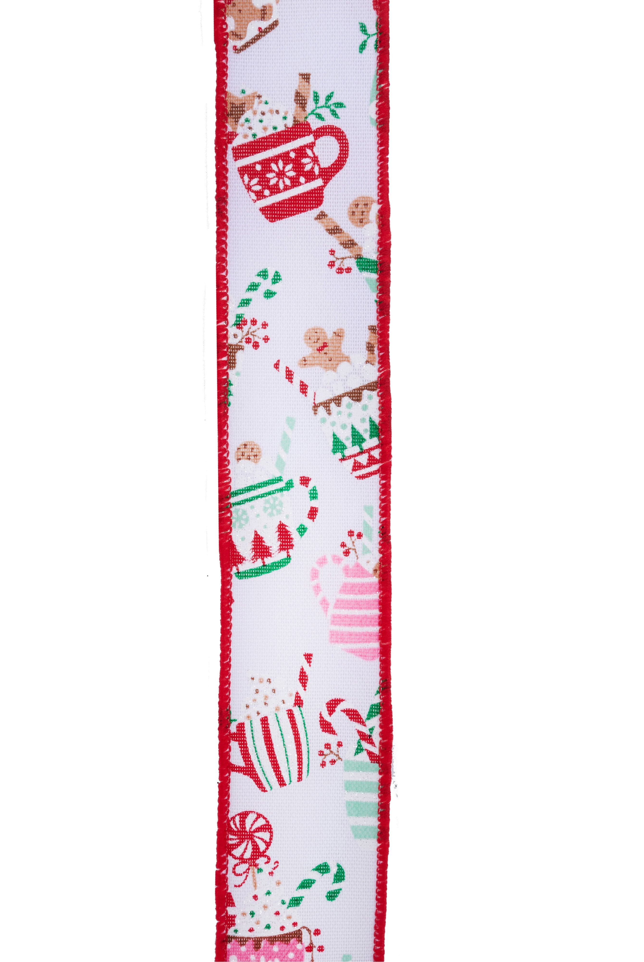 Shop For 1.5" Hot Cocoa Mugs Ribbon: White (10 Yards)