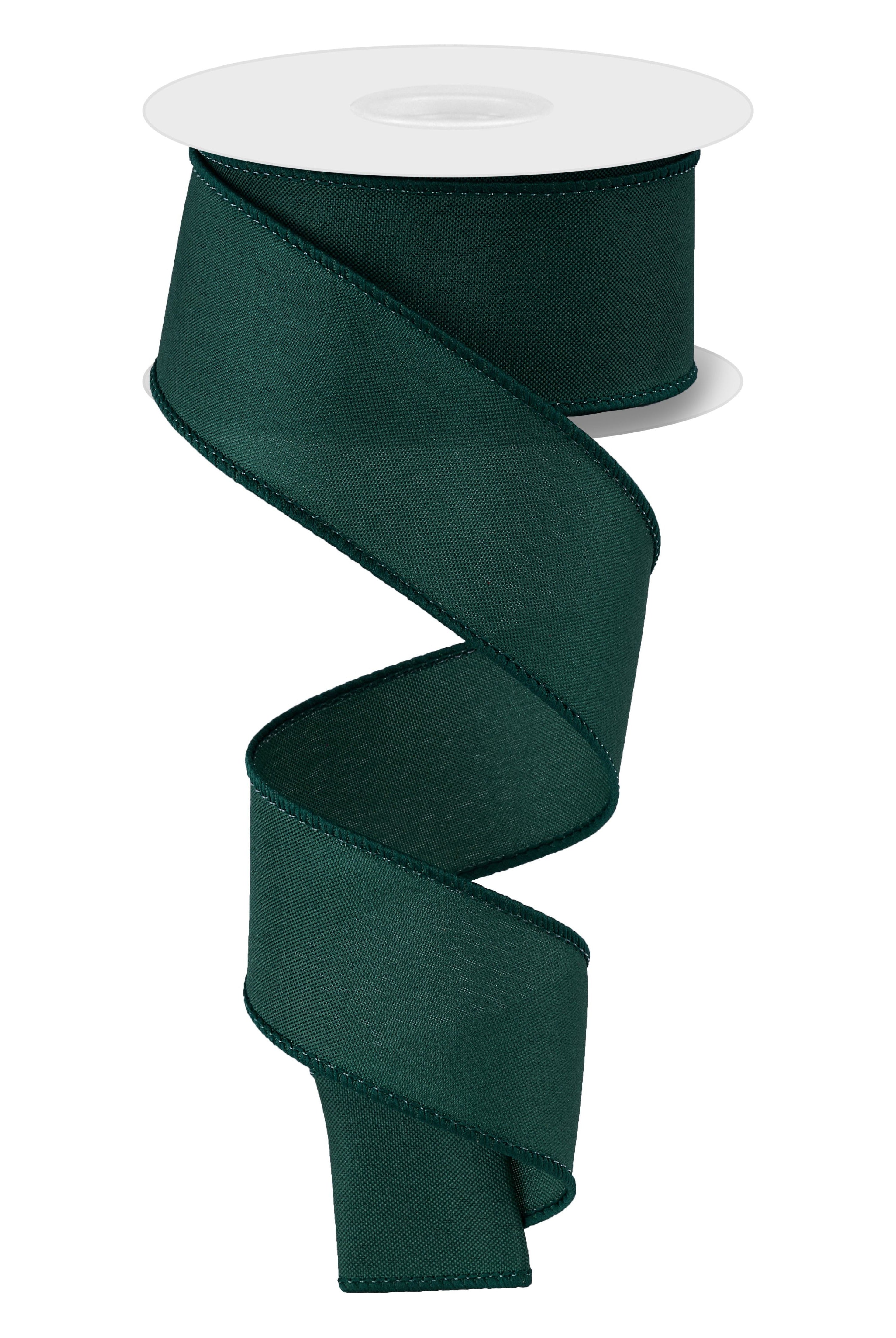 Shop For 1.5 in Solid PG Fabric Ribbon: Hunter Green (10 Yards)