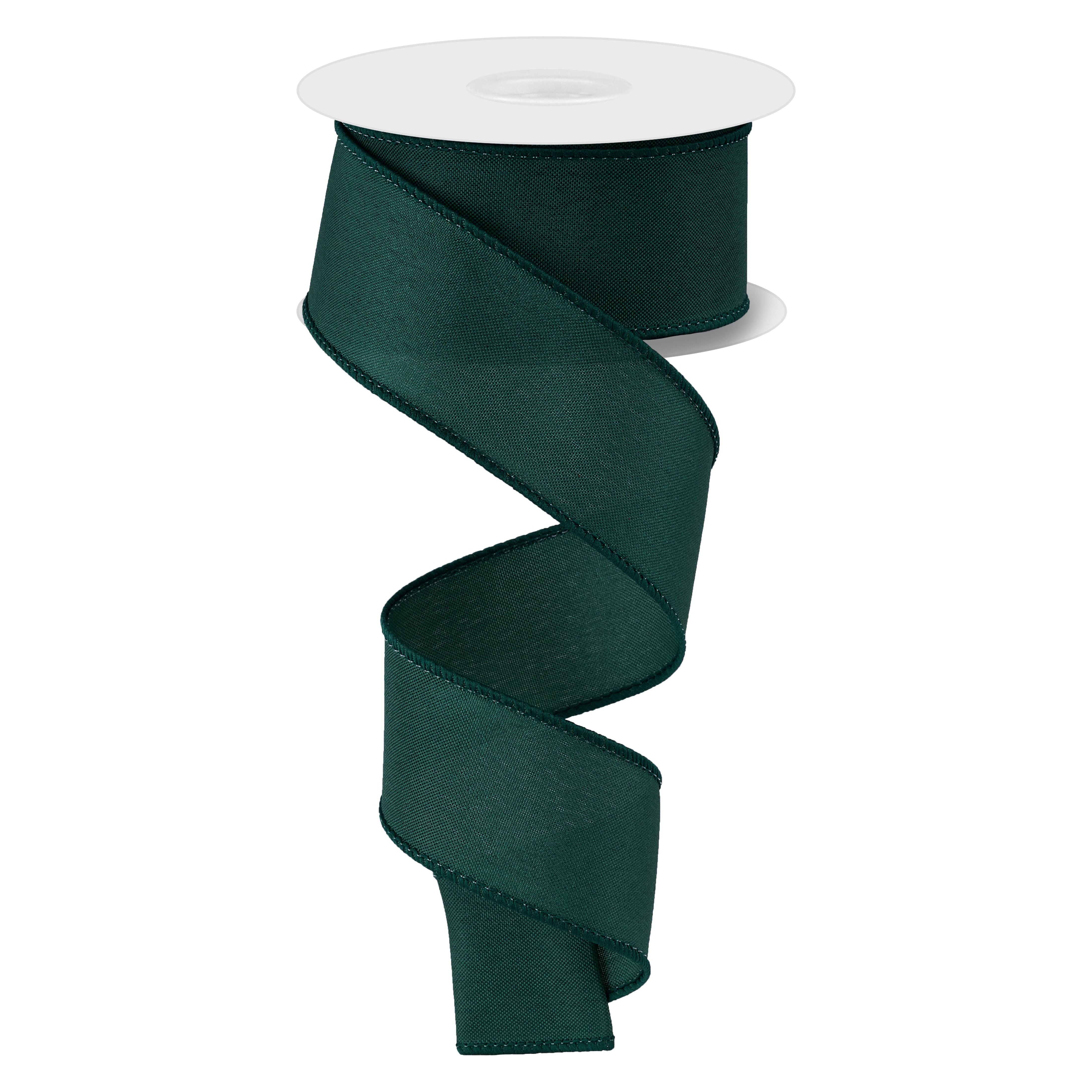 Shop For 1.5 in Solid PG Fabric Ribbon: Hunter Green (10 Yards)