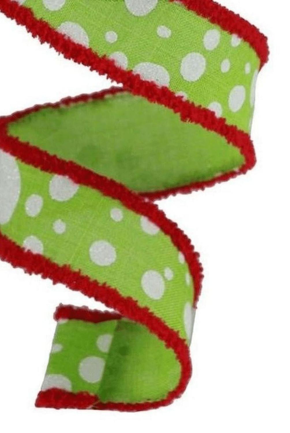 Shop For 1.5" Irregular Dots Drift Ribbon: Lime (10 Yards)