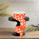 Shop For 1.5" Large Polka Dot Ribbon: Orange/White (10 Yards)