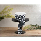 Shop For 1.5" Large Polka Dot Stripe Ribbon: Black (10 Yards) at Michelle's aDOORable Creations