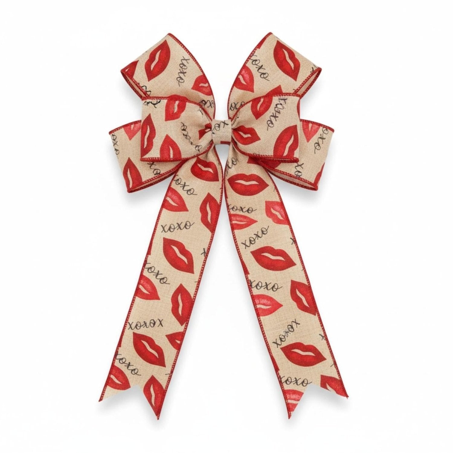 Shop For 1.5" Lips XOXO Burlap Ribbon: Natural (10 Yard)